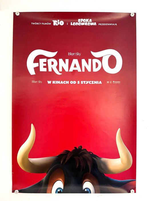Plakat kinowy „Fernando” | Blue Sky Studios Teaser Wersja Minimalistyczna | Unikat