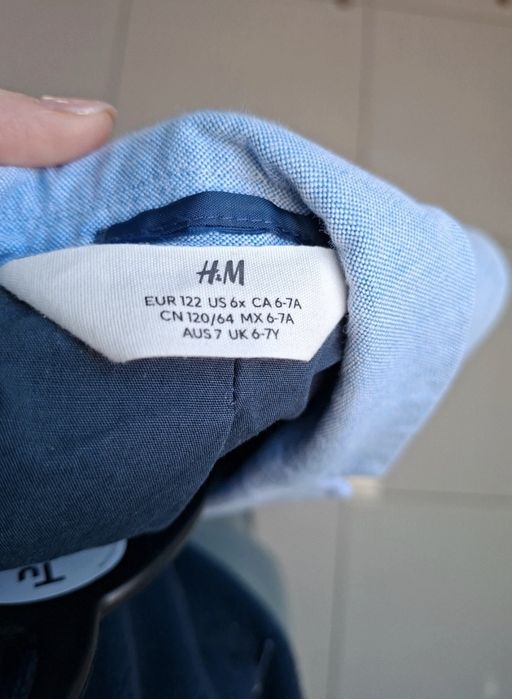 Marynarka H&M + koszula r. 122