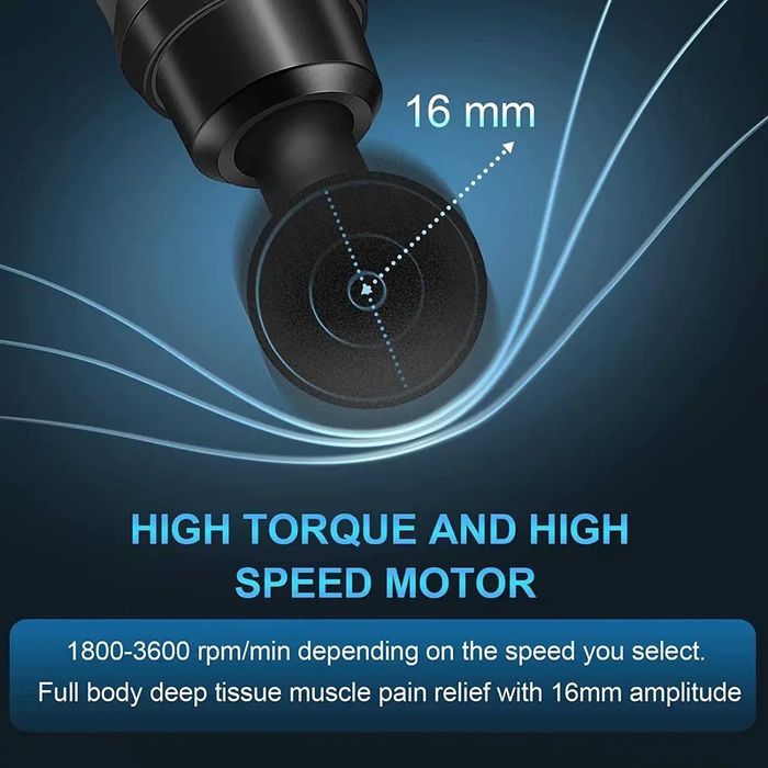 Масажний пістолет Zerolia з 30 рівнями швидкості