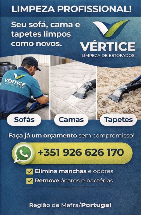 Limpeza de sofa, cama