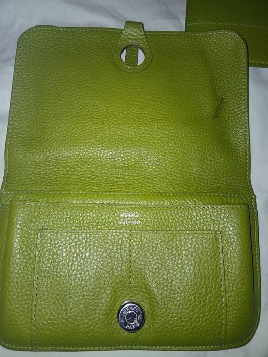 Кожаный кашелёк Hermès