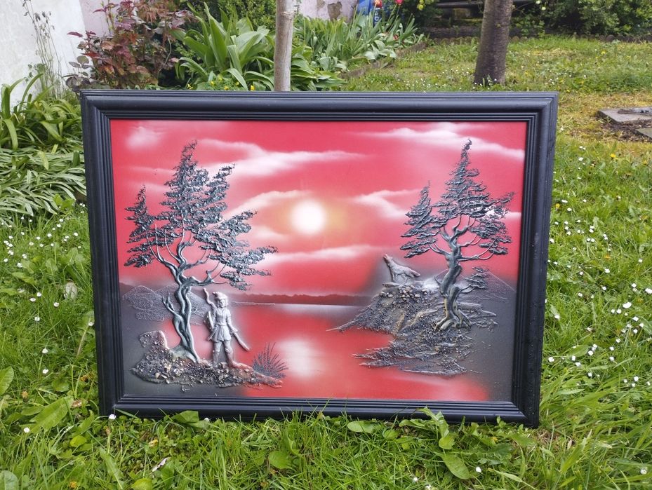 Obraz w drewnianej ramie