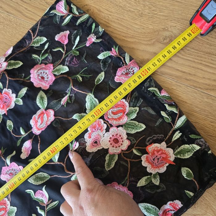 Sukienka mini new look l 40 vintage kwiaty