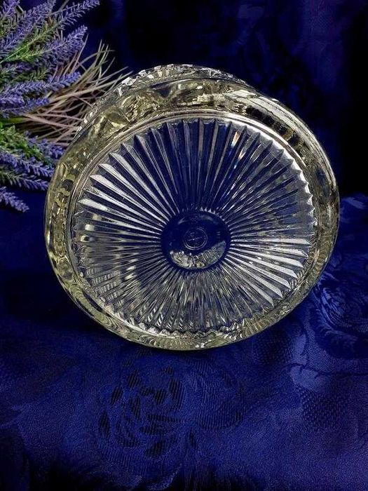 Корона ваза Уршельский з-д прессстекло винтаж ссср конфетница