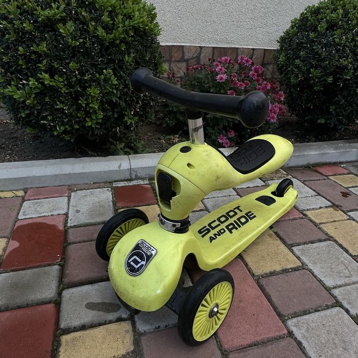 Cамокат Scoot and Ride 2 в 1 Highwaykick Lemon беговел