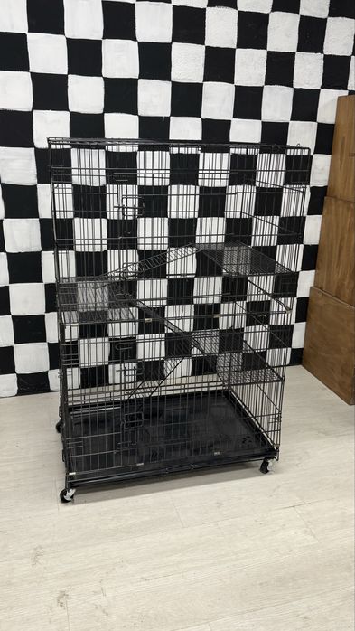 Gaiola grande com rodas para furão, chinchila, gatos ou roedores (140 cm)