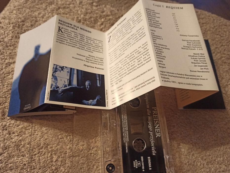 kaseta audio używana (Zbigniew Preisner – Requiem dla mojego przyjaciela)