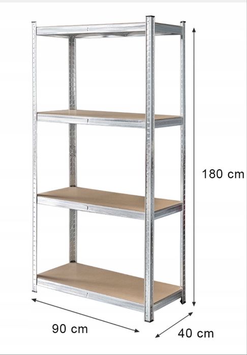 Regał metalowy magazynowy 180x90x40cm 700kg