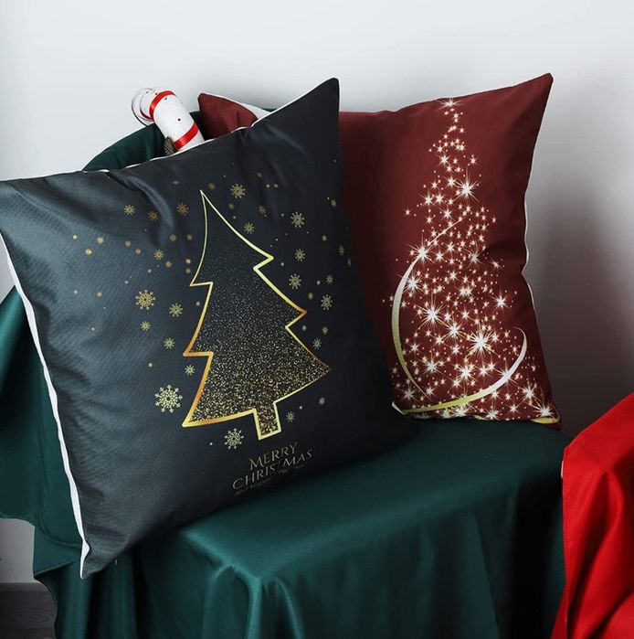 Декор новорічний, наволочки декоративні