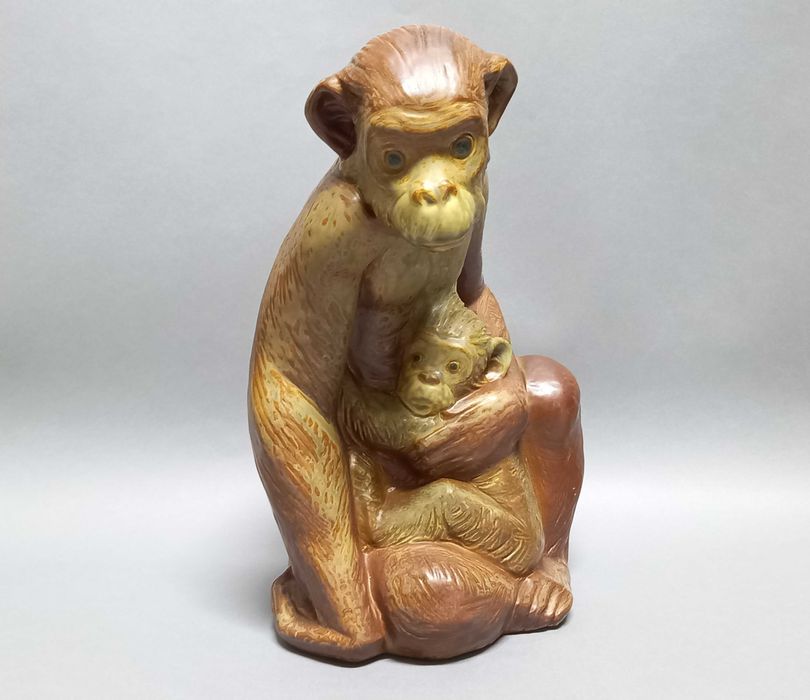 Małpki, figurka Hiszpania Lladro, proj. Juan Huerta 41,5cm