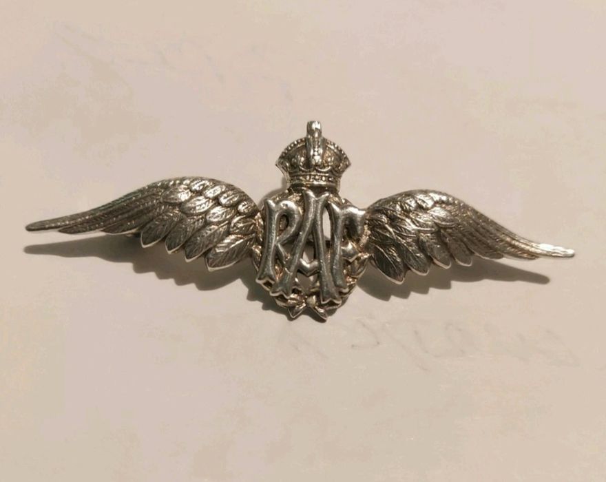 Pin da Segunda Guerra Mundial Royal Air Force em prata