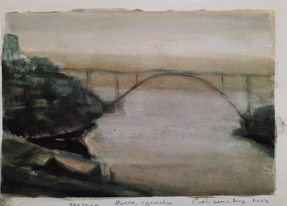 Aguarelas originais e de edição única sobre o Porto o Porto