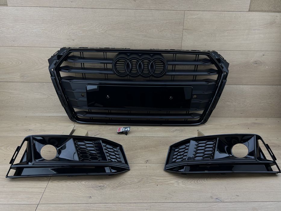 Решітка Audi a4 b9 s4 sline a4 69 бампер решетка решотка ауді а4 б9