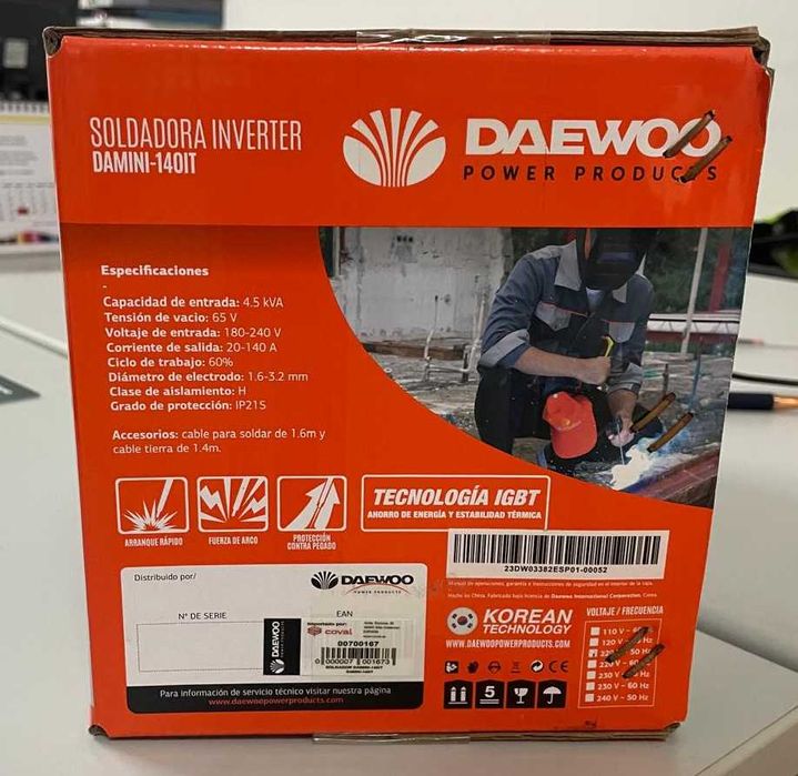 Soldadora Inverter - DAEWOO DAMIN-140IT