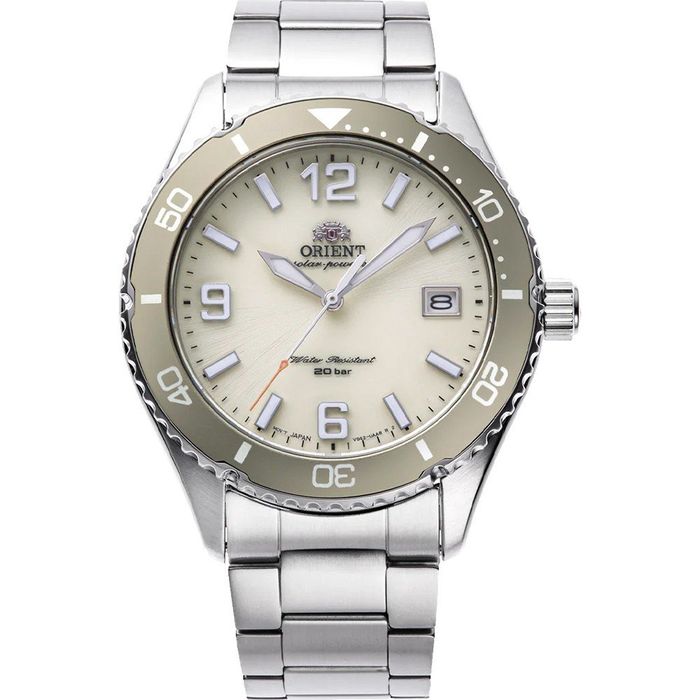 Orient Kamasu SOLAR RA-WJ0003S (39.9 mm) 200 m. WR, safira