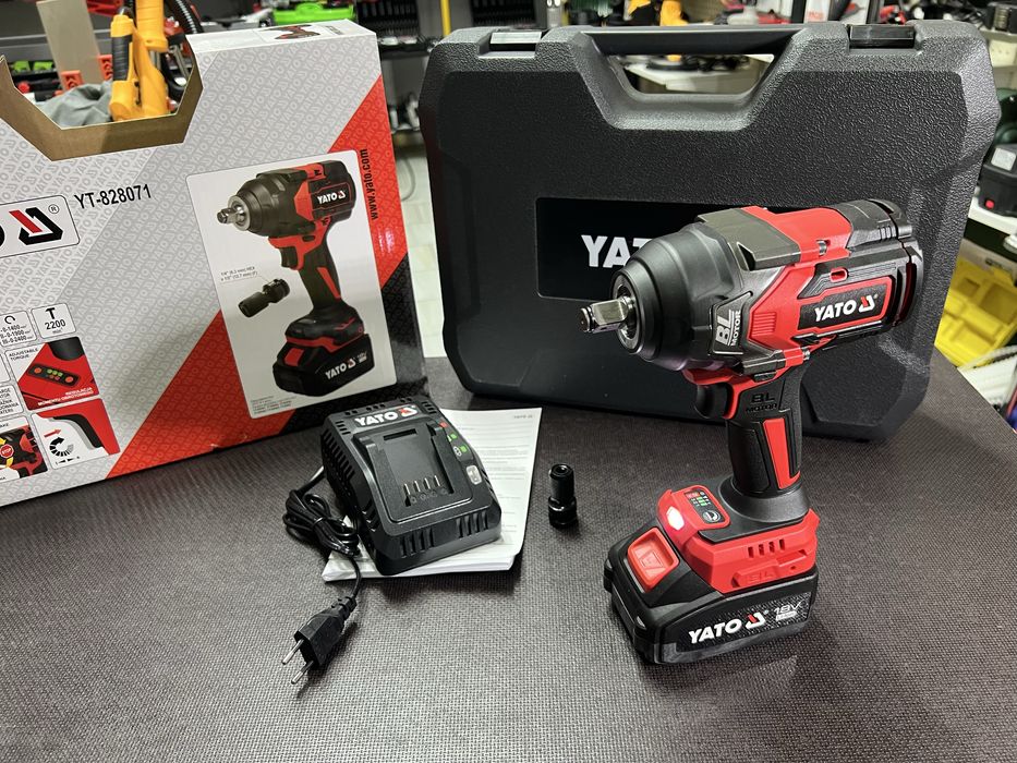 Ударный бесщеточный гайковерт YATO YT-828071 На 1200 Нм