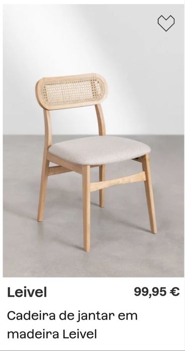 Mesa de jantar com duas cadeiras