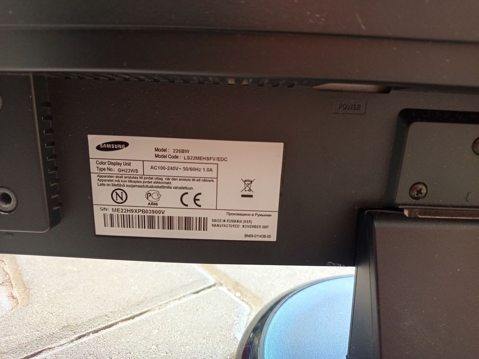 Monitor Samsung 226BW sprawny 
N