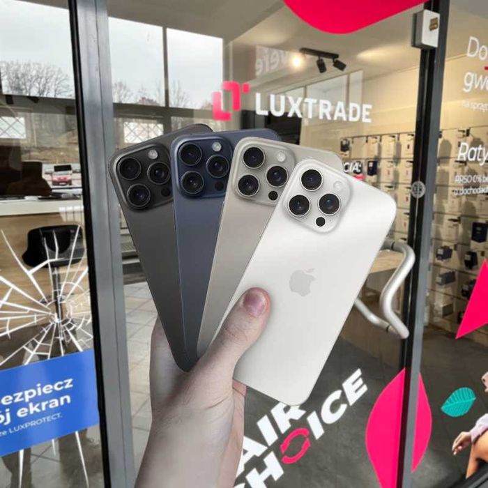 JAK NOWY | IPHONE 15 PRO 128GB | 2 lata gwarancji | Różne kolory