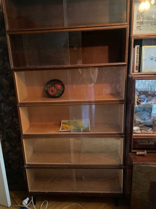 Книжкові полиці зі склом