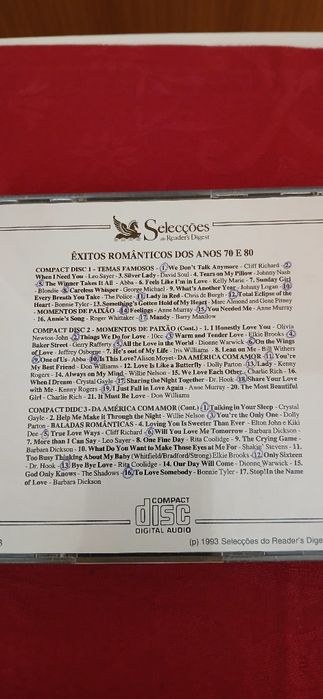Cds Êxitos Românticos dos anos 70 e 80