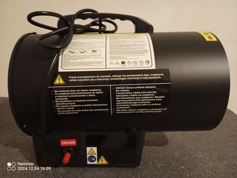 Nagrzewnica gazowa 15 KW
