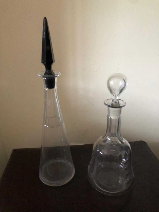 Crystal Decanters/Bottles (Hand-Blown)