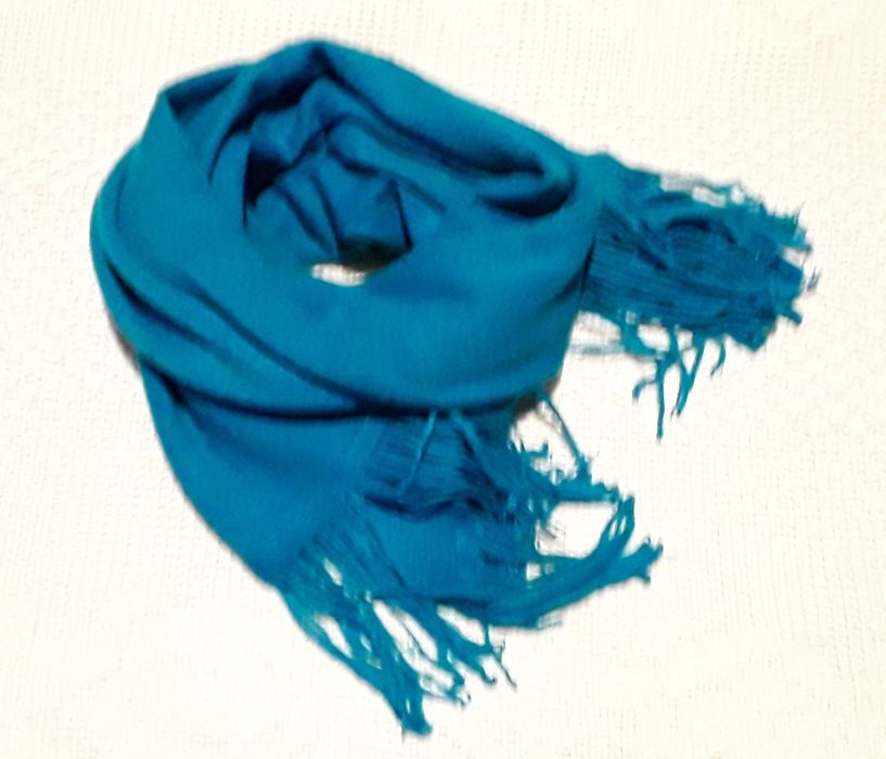 Echarpe grande azul turquesa
