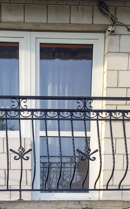 Drzwi balkonowe, plastikowe, białe z demontażu