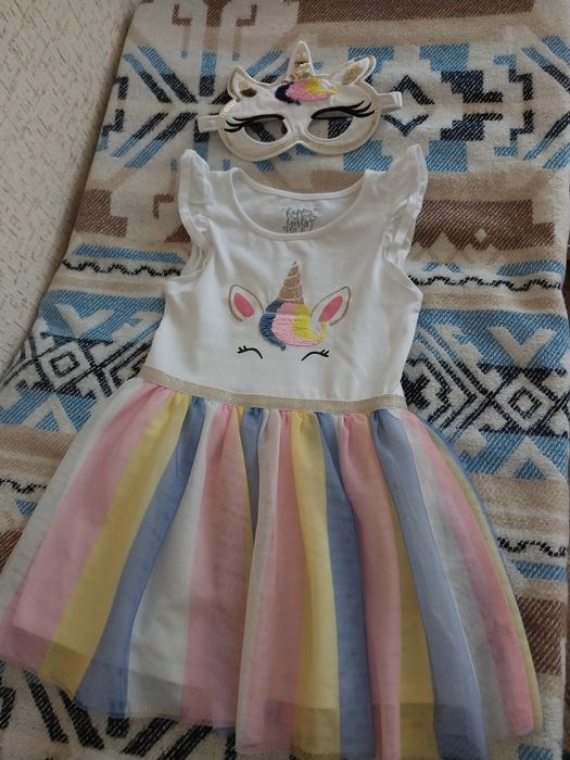 Одноріжка єдиноріжка 104 сукня святкова   з маскою