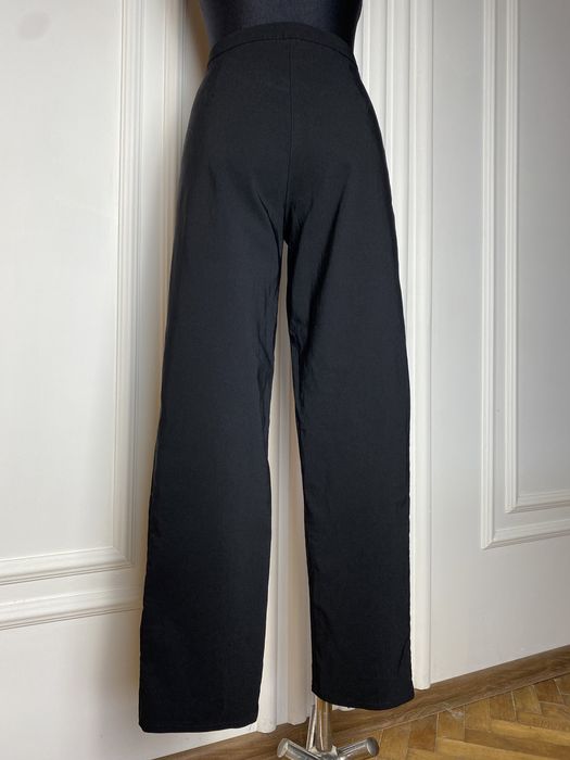 Spodnie damskie czarne 42 XL Estelle proste wysoki stan eleganckie