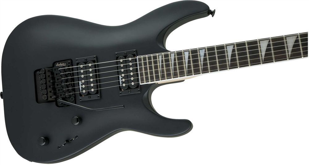 Guitarra Jackson JS32 preta em bom estado.