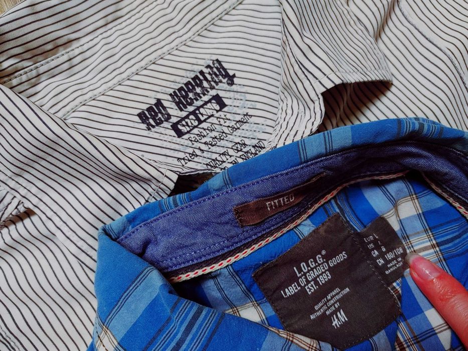 2x koszula męska z krótkim i długim rękawem H&M rozm L Okazja