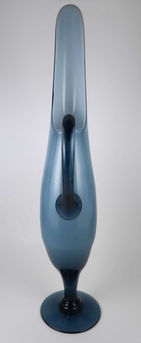 Grande jarro modernista em vidro opalino -  51.5 cm
