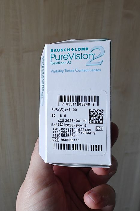 Soczewki Bausch&Lomb Pure Vision 2 -6.0