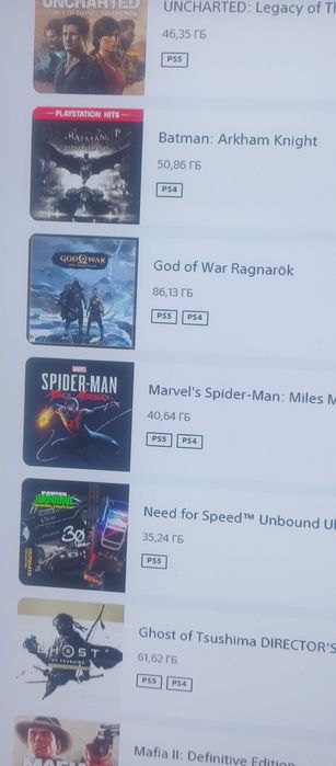 Продам аккаунт SONY  PLAYSTATION