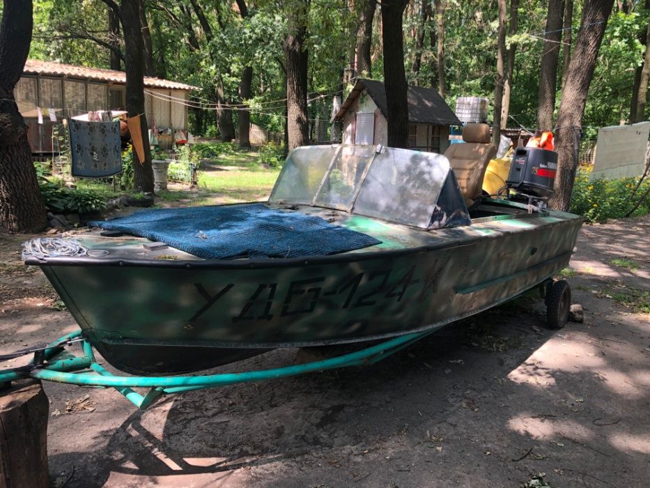 Лодка Прогресс 2М 2009, Yamaha 75/трим,бак,эхолот