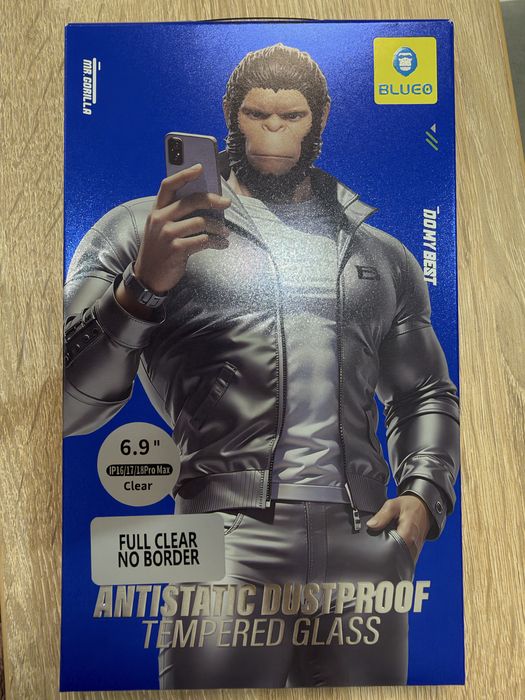 Нове захисне скло Blueo Antistatic Dustproof для iPhone 16/17/18 Pro Max (6.9")