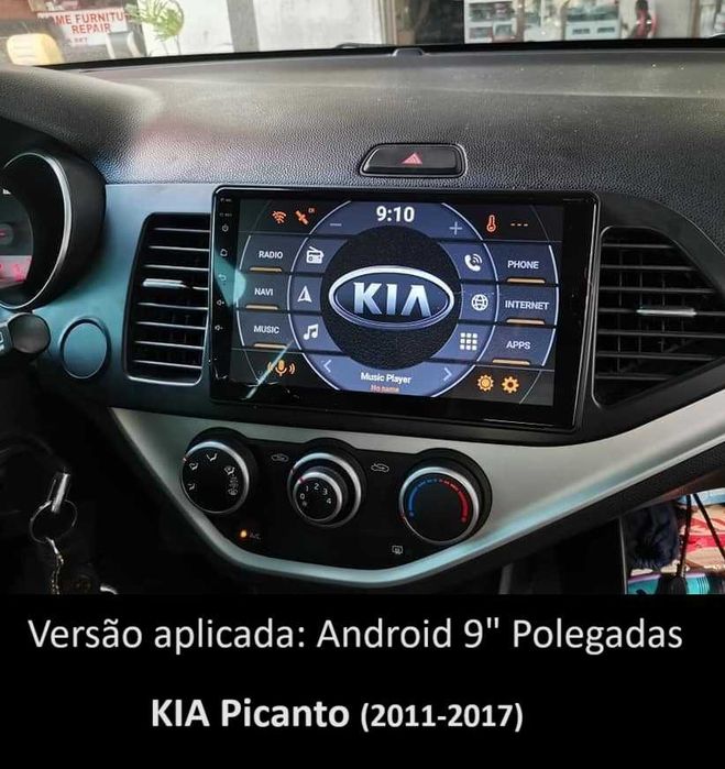 (NOVO) Rádio 2DIN • Kia PICANTO (2004 até 2017) • Android GPS [4+64GB]