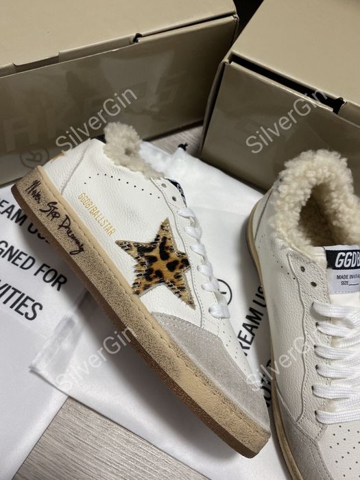 Кеди Golden Goose утеплені з хутром Кеды Голден Гус
