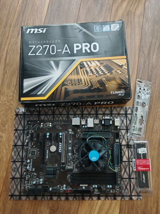 Płyta główna MSI Z270-A PRO TURBO M.2 + Intel G3900 + 4GB DDR4