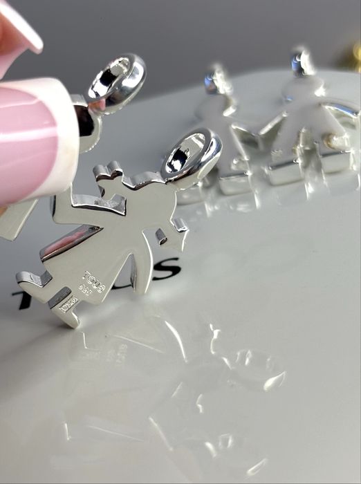 TOUS wisiorek Sweet Dolls chłopiec dziewczynka srebro 925