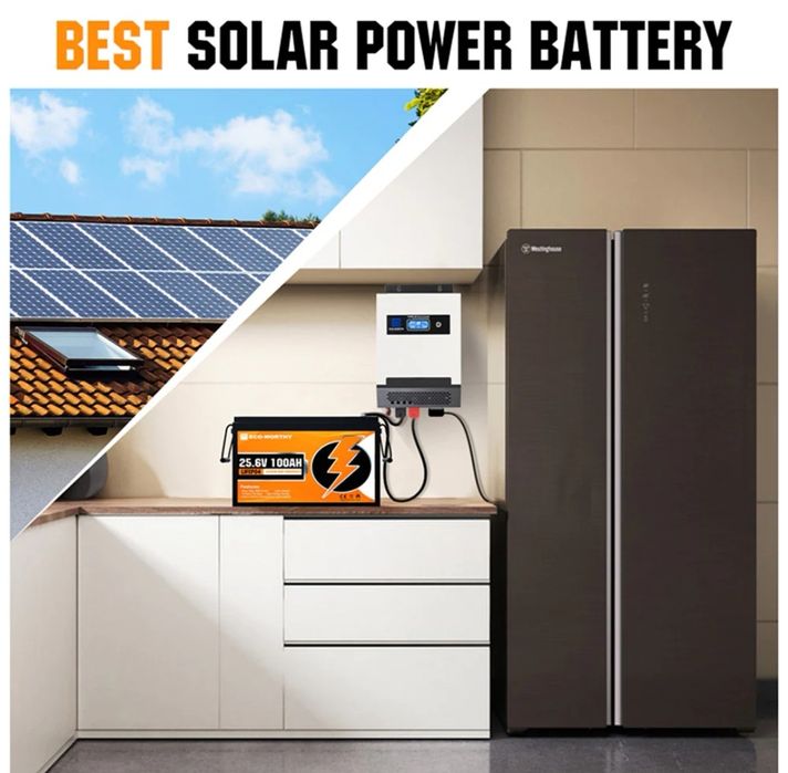 Акумулятор 24V 100a Eco-WORTHY LiFePO4