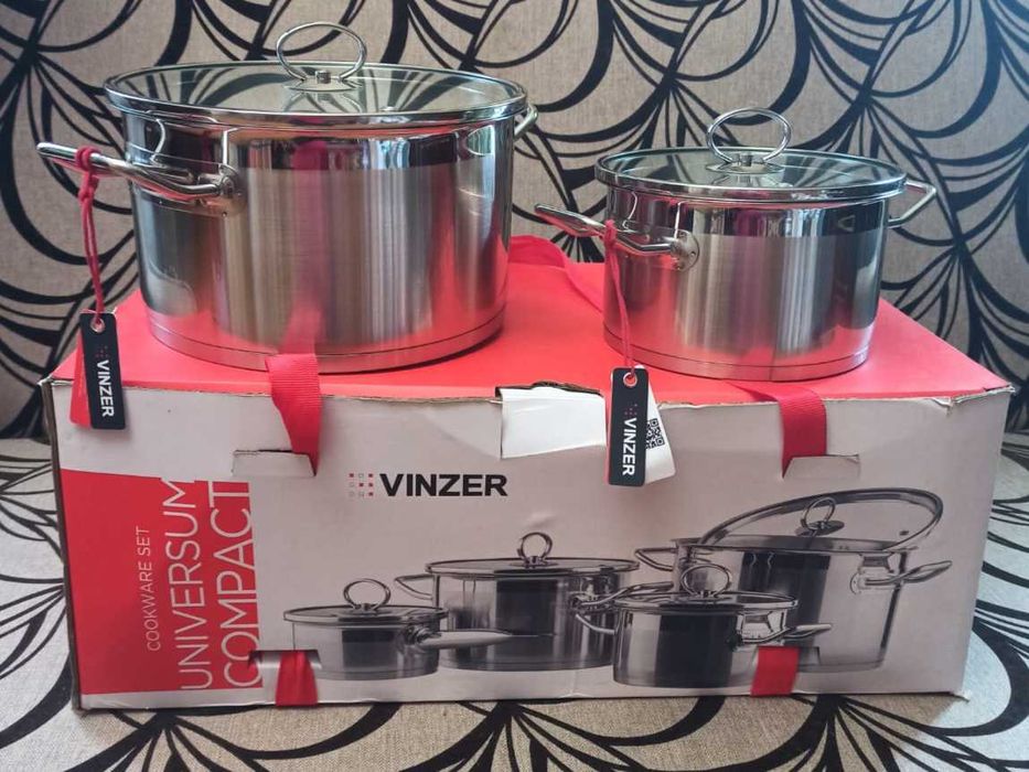 Набор посуду Vinzer Universum та каструлі 2,5 літри та 5,5 л