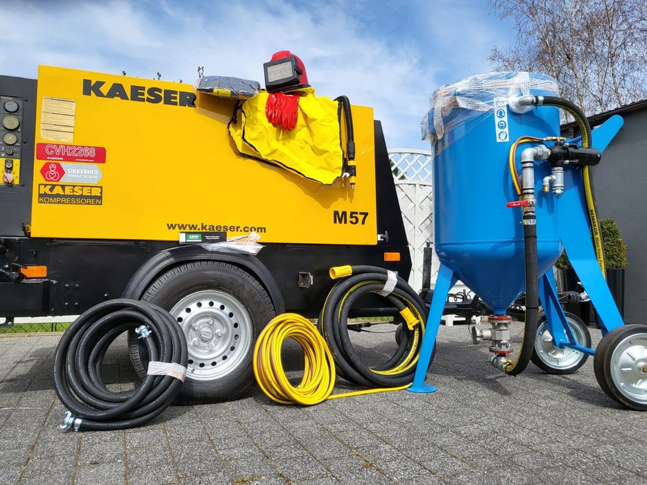 Piaskarka kompresor sprężarka komplet dostawa szkolenie w cenie