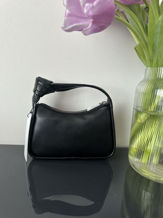 Сумка calvin klein, чорна сумка calvin klein, knotted mini shoulder