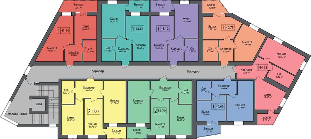 1 - кімнатна квартира