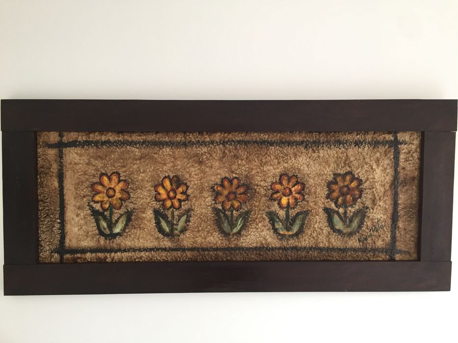 Quadros artesanais- moldura madeira maciça/ novos