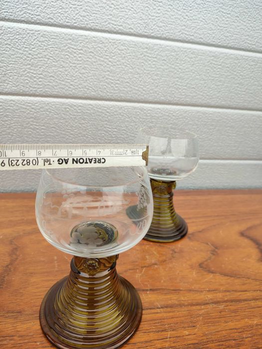 Kieliszki Remery  szlif - Kolekcjonerskie - Duże - Ciekawe - Design G