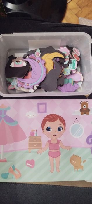 Układanka magnetyczna i Puzzle z rzepem